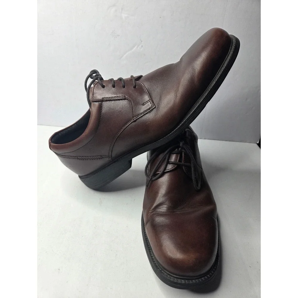 Rockport Mens‎ Essential Details Waterproof Leather Derby Shoes Brown 10W H79479